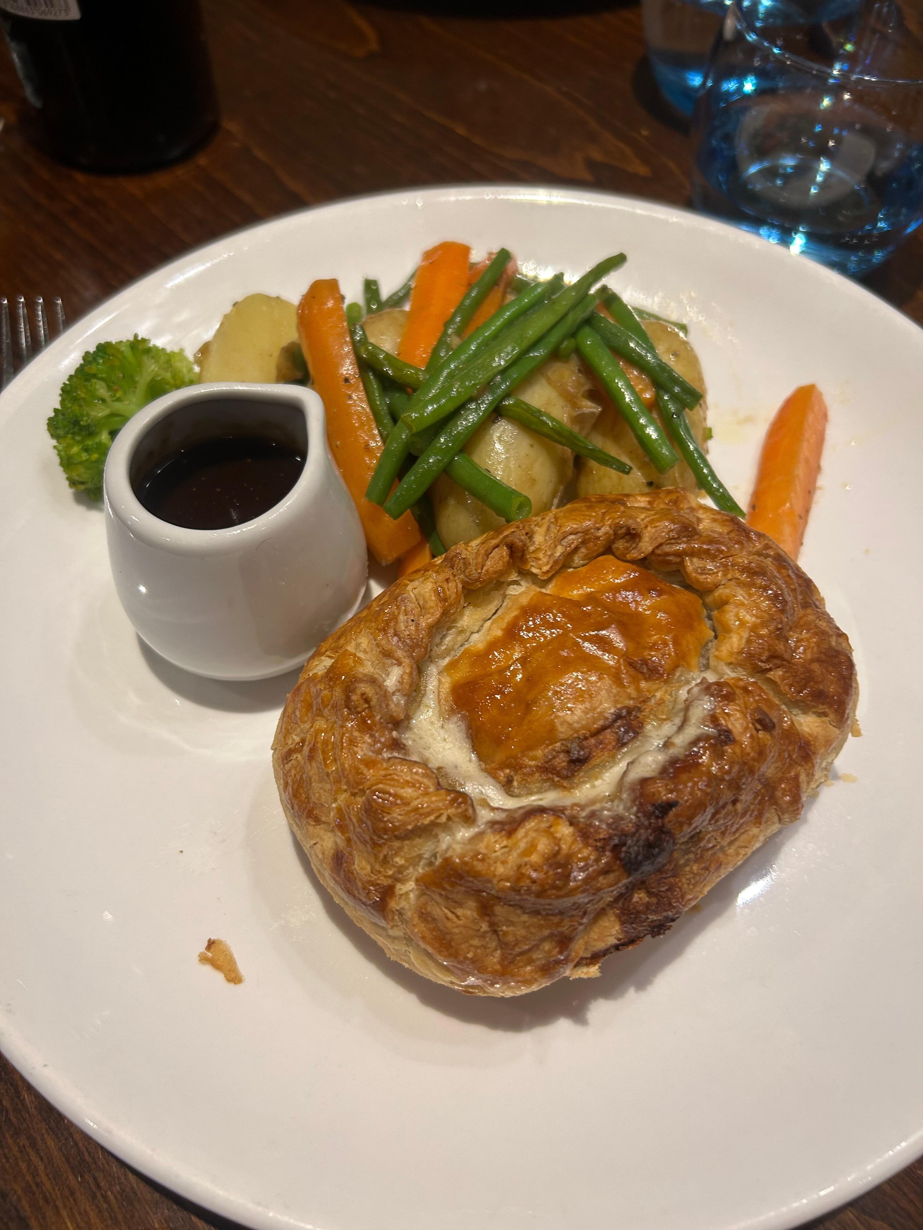 Chicken and mushroom pie 