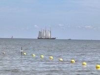 Wasser soweit das Auge reicht.
