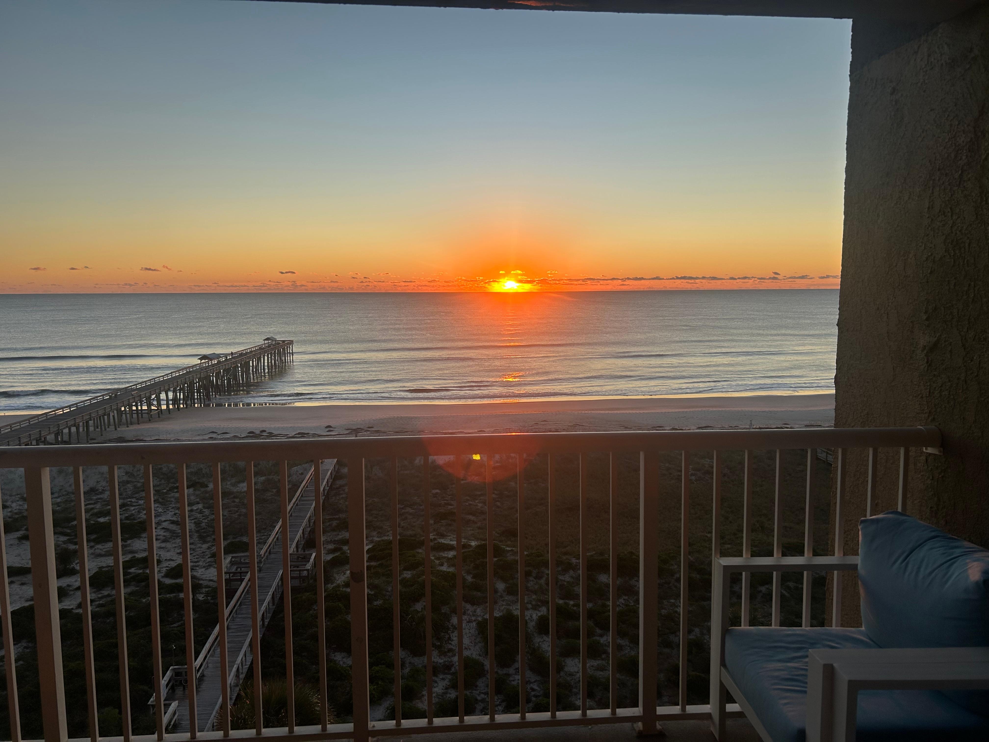 Sunrise from the balcony! 