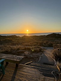 Gorgeous sunset viewed from the back deck.