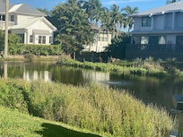 Lake off the patio.