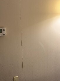 Wall cracking/wallpaper peeling
