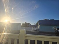 Morning sunrise on front porch