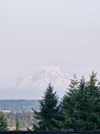 View of Mt. Ranier from the back deck