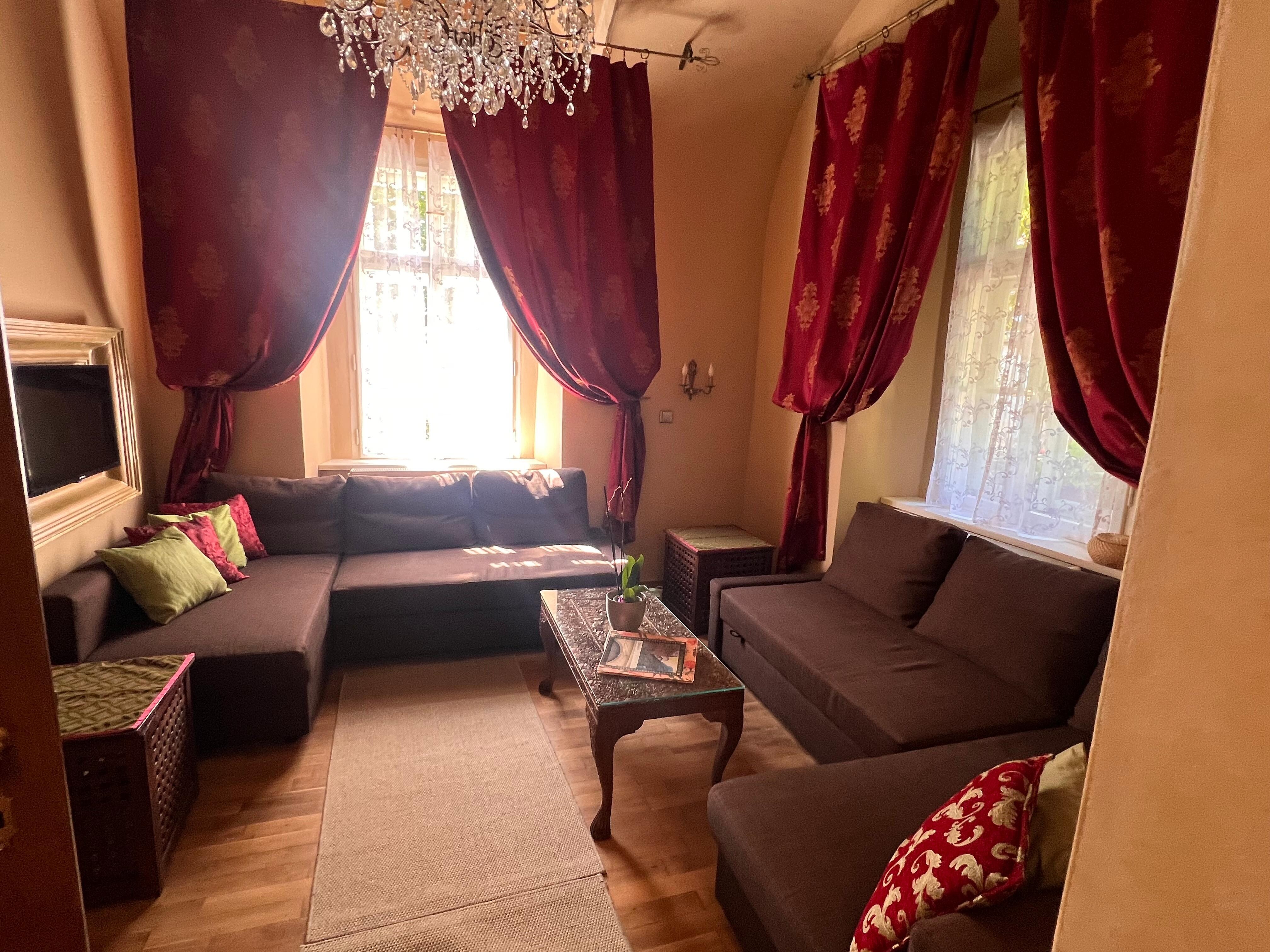 Bedroom 1 has 2 single beds that are very comfy and 2 windows with a lovely cross breeze and flowers on ledge