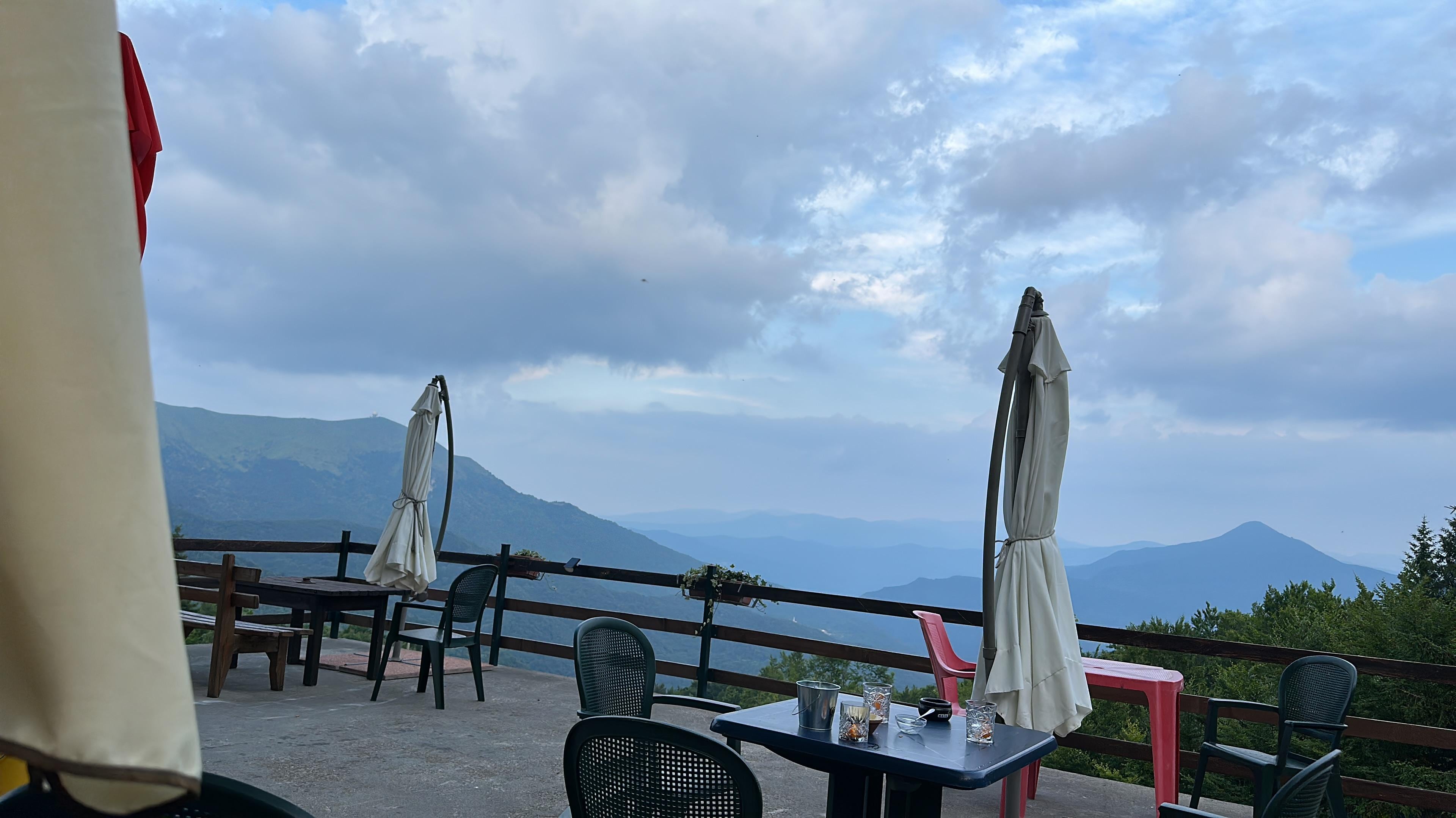 Vista spettacolare dalla terrazza del bar della struttura