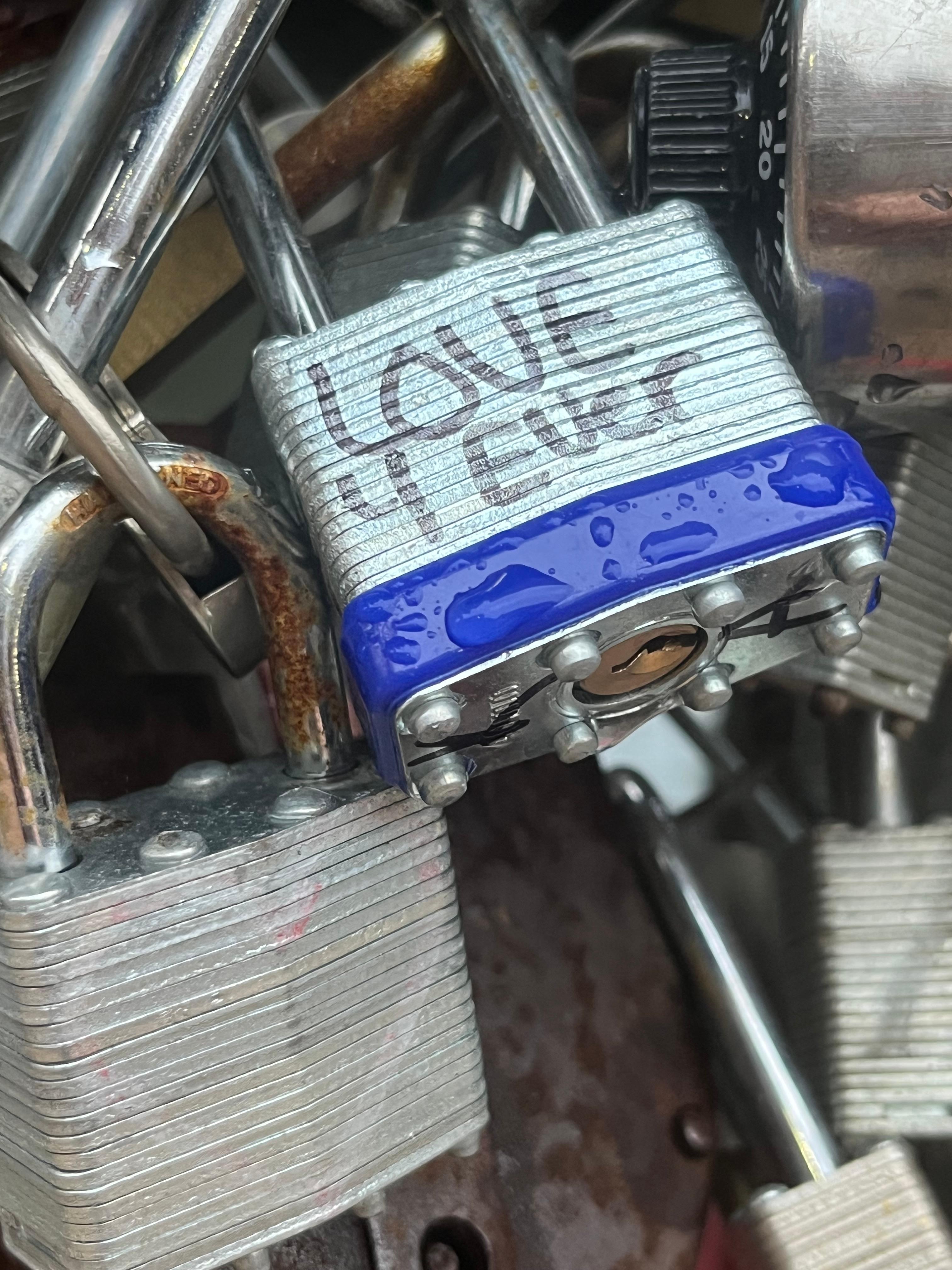 Love lock bridge was very cool and just behind the building.  