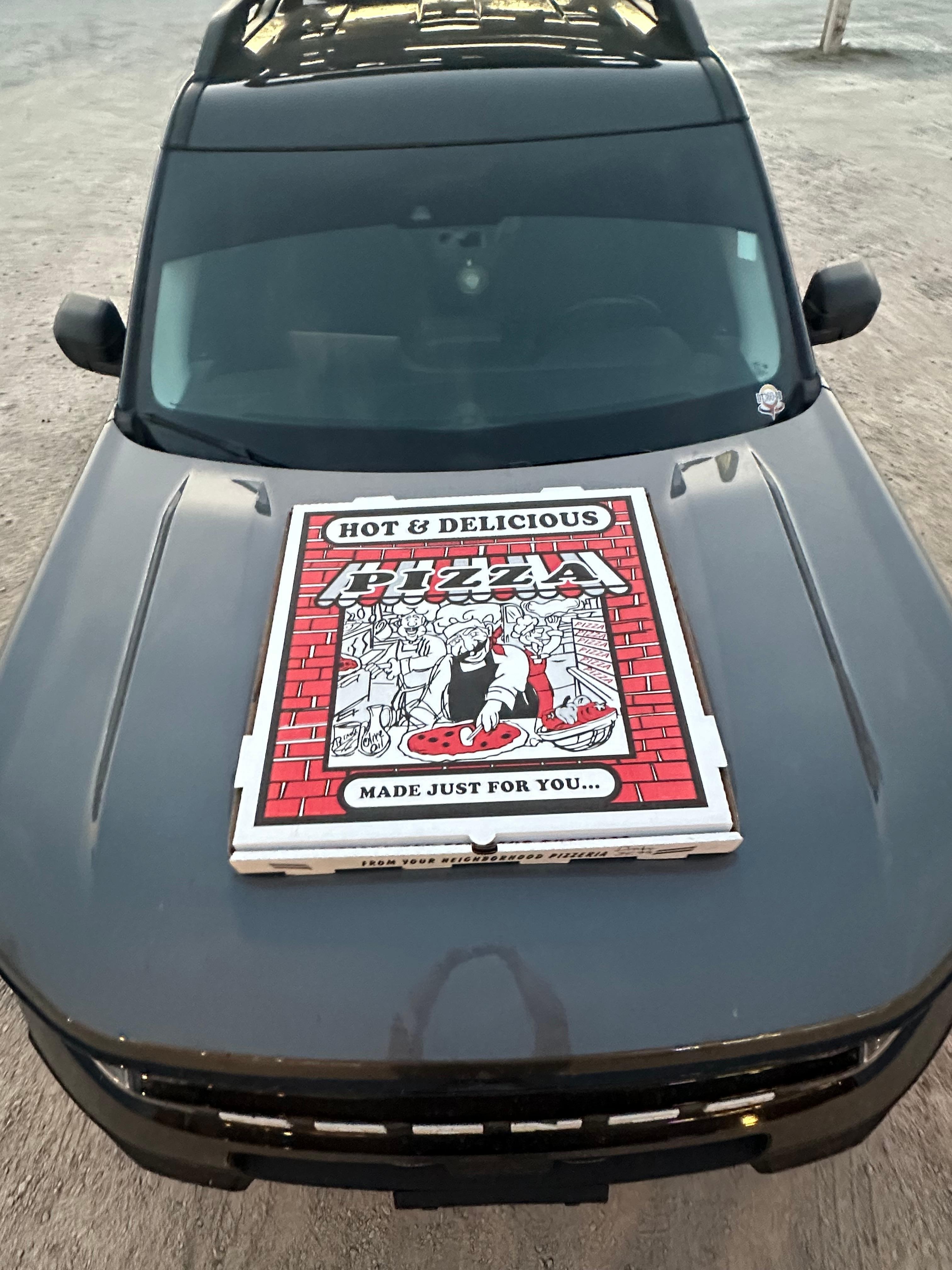 Pat and Gary’s 2… ordered the party size but I forgot ask what that was size wise lol barely fit in the bronco