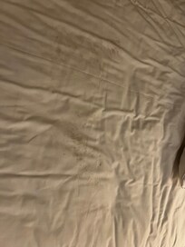 Had to get the bedsheet changed as the current one was covered in dirty footprints