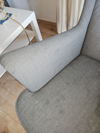 Verschmutzten Sessel