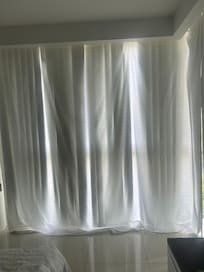 Duvet cover up which meant no views and darkness