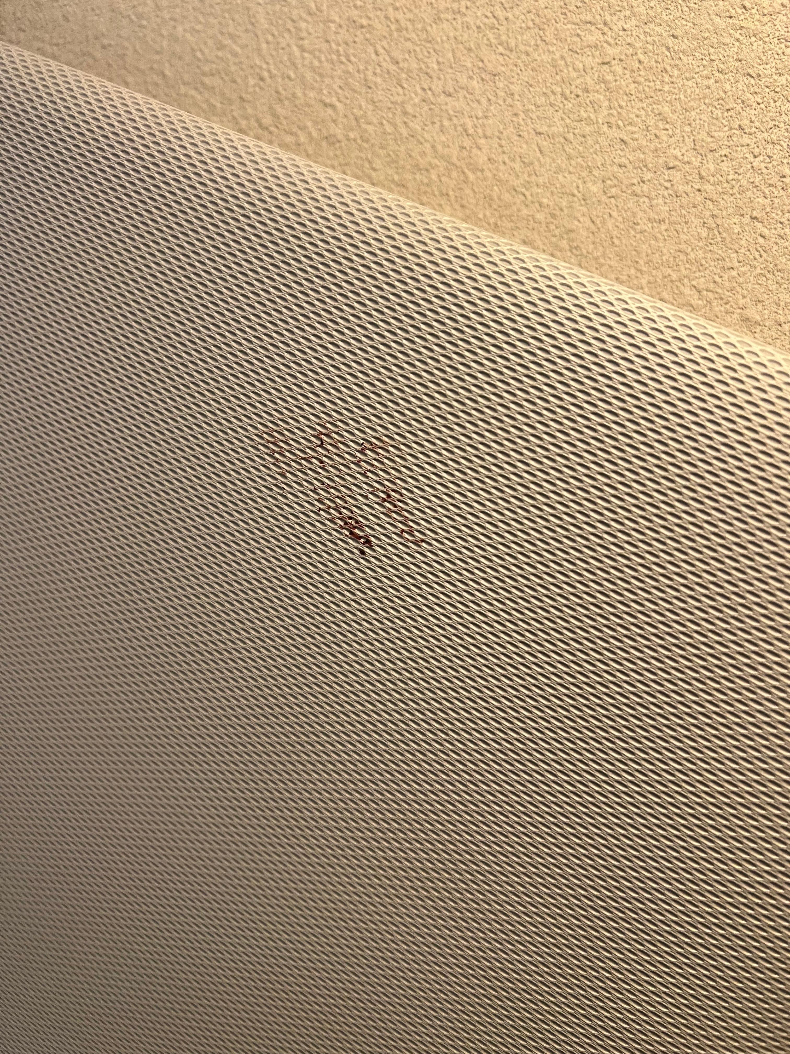 looked like dry blood