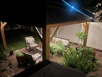 Gorgeous backyard area to sit out back and enjoy the evening.
