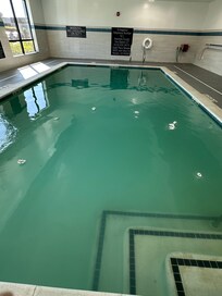 The pool that was apparently “tested and safe to swim in”