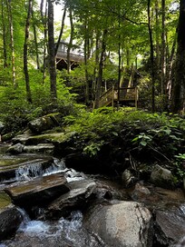 Seeing the house from the creek