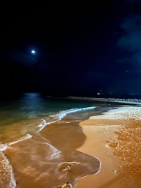 Hotel beach upon arrival