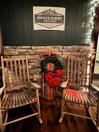 Rocking chairs on porch
