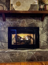 A warm fire.