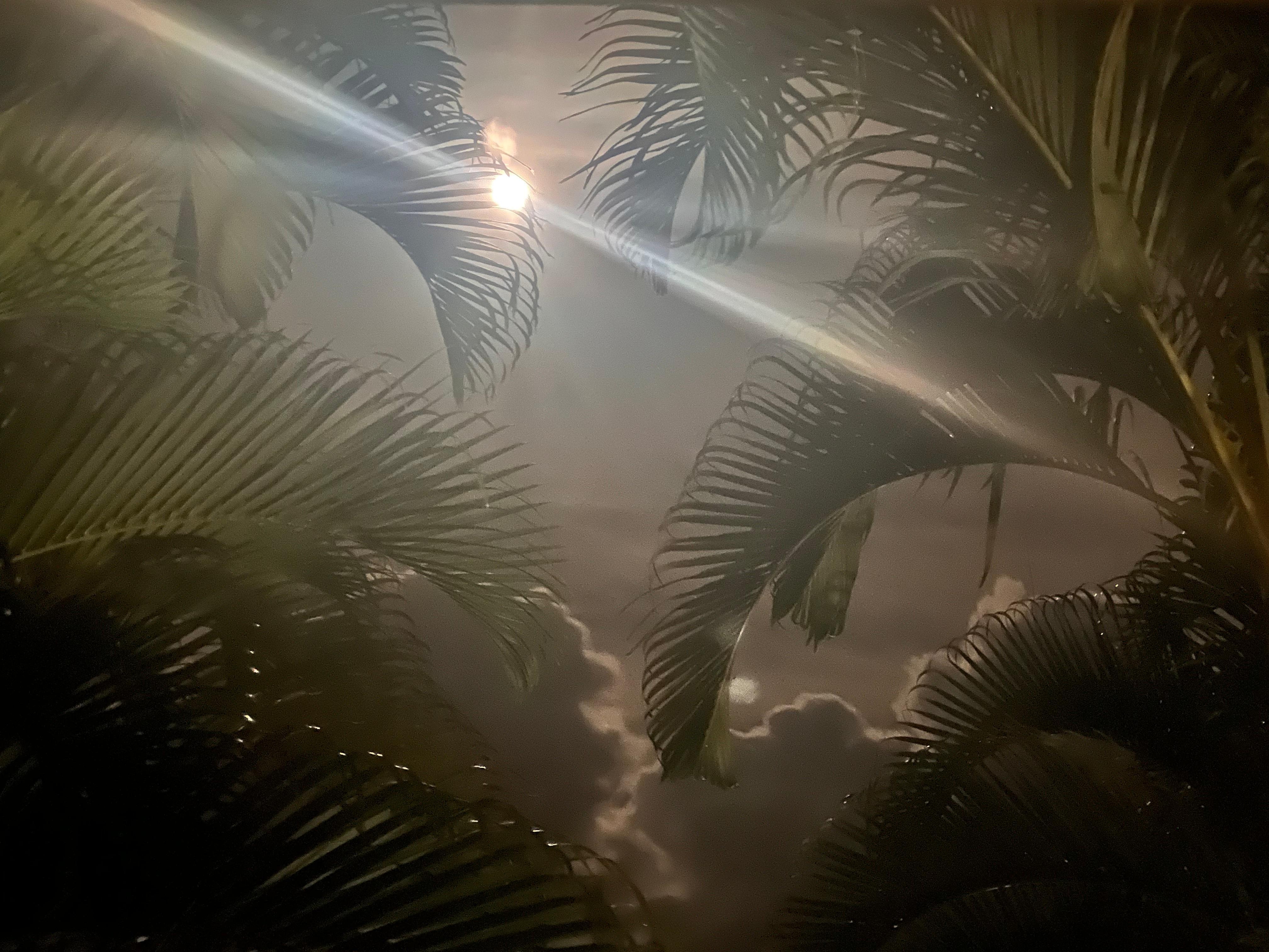 Super moon from the balcony