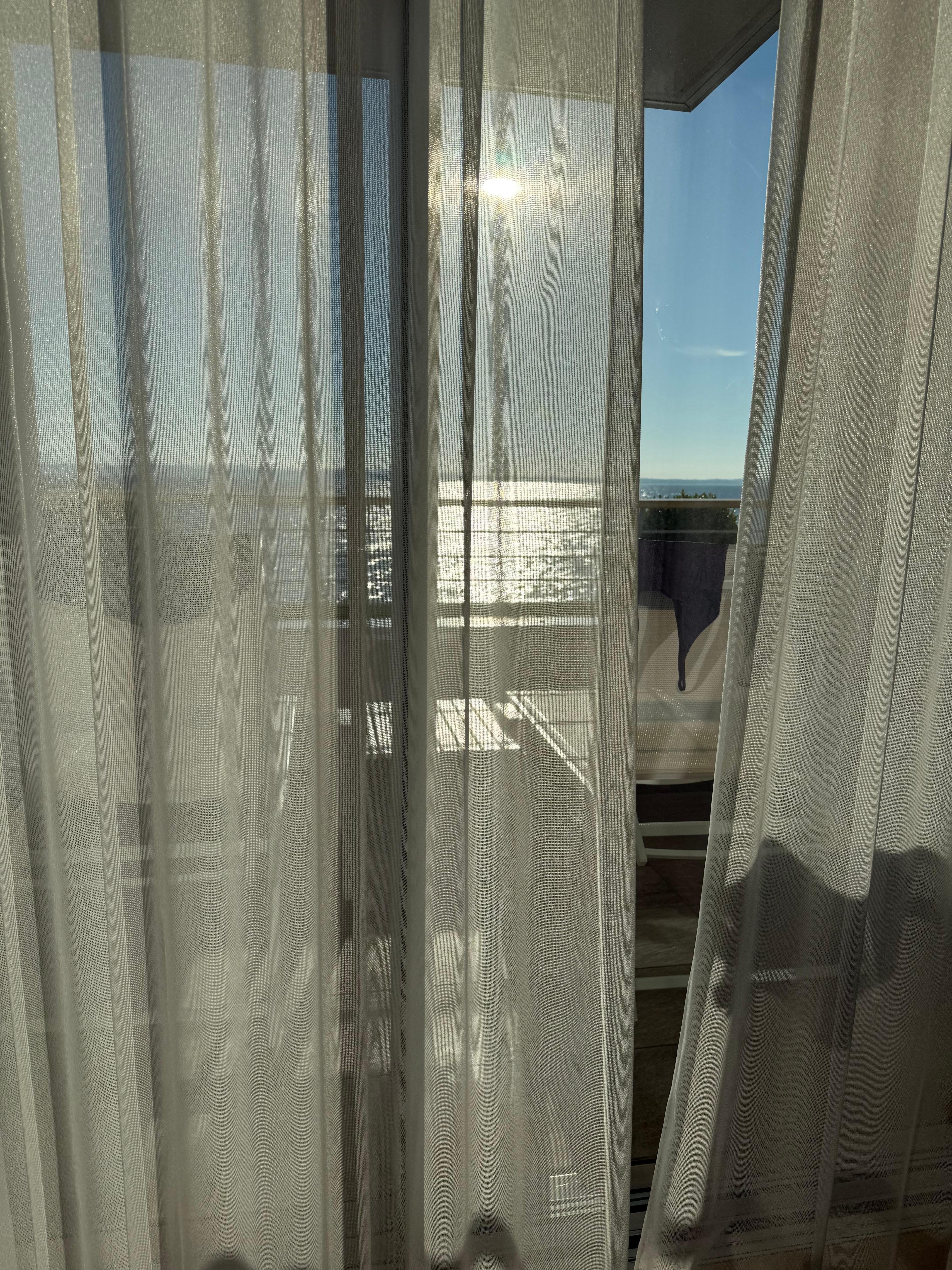 The view from the room in the morning