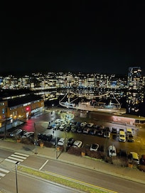 Fin utsikt på kvelden.