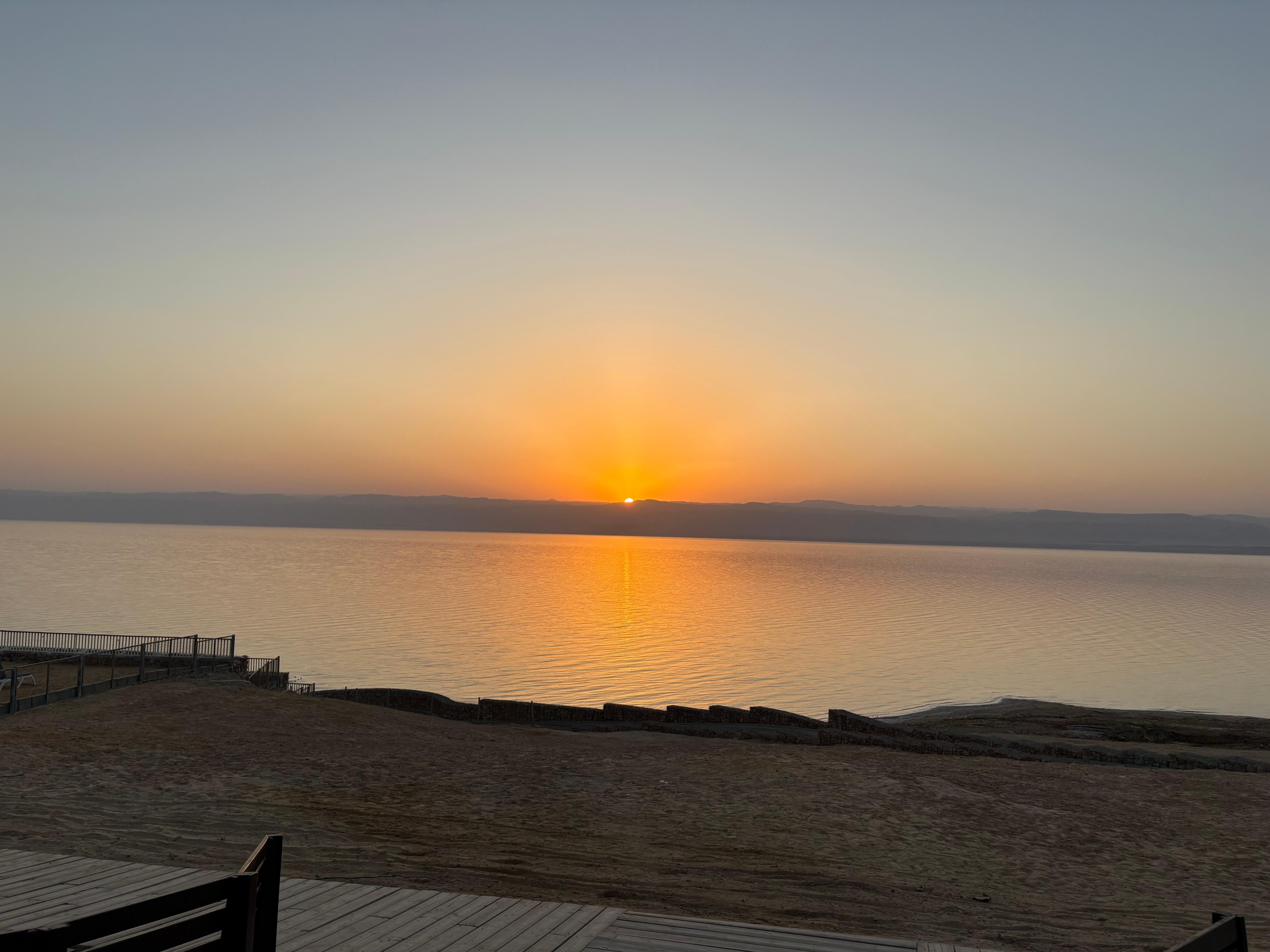 Sunset on the Dead Sea