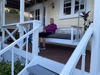 Chilling on the deck