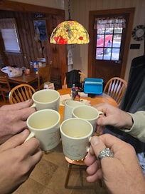 Cute little kitchen to make a toast!