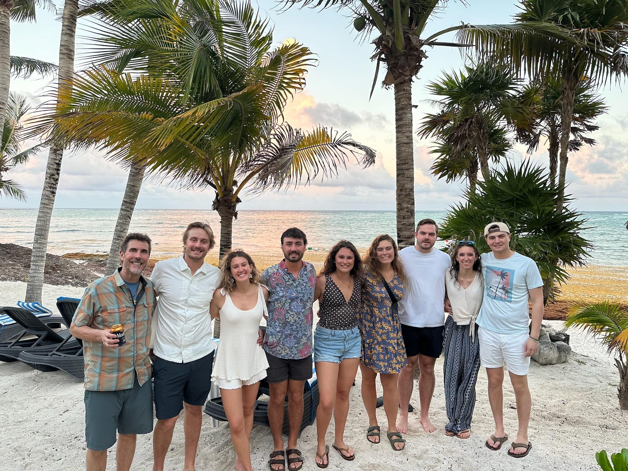 Beach in front of the house