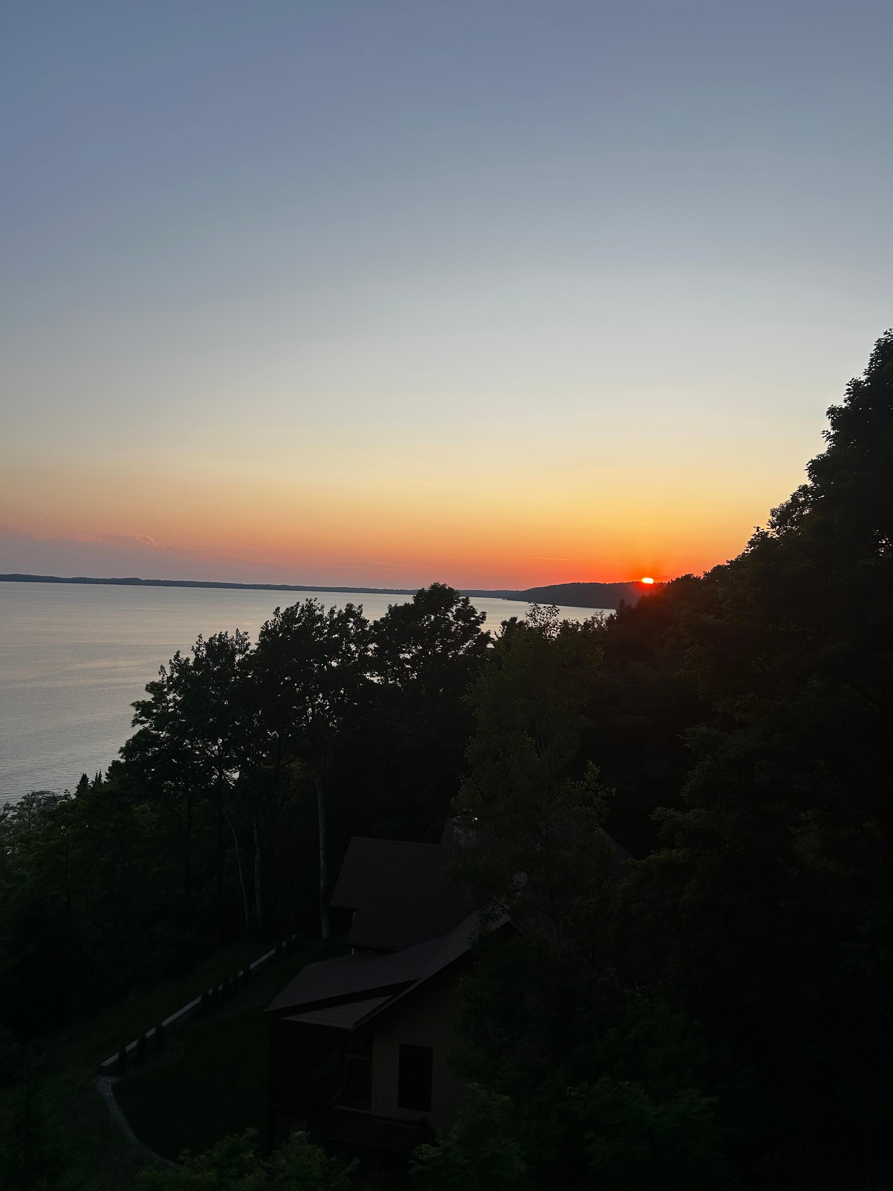 Sunset on back porch