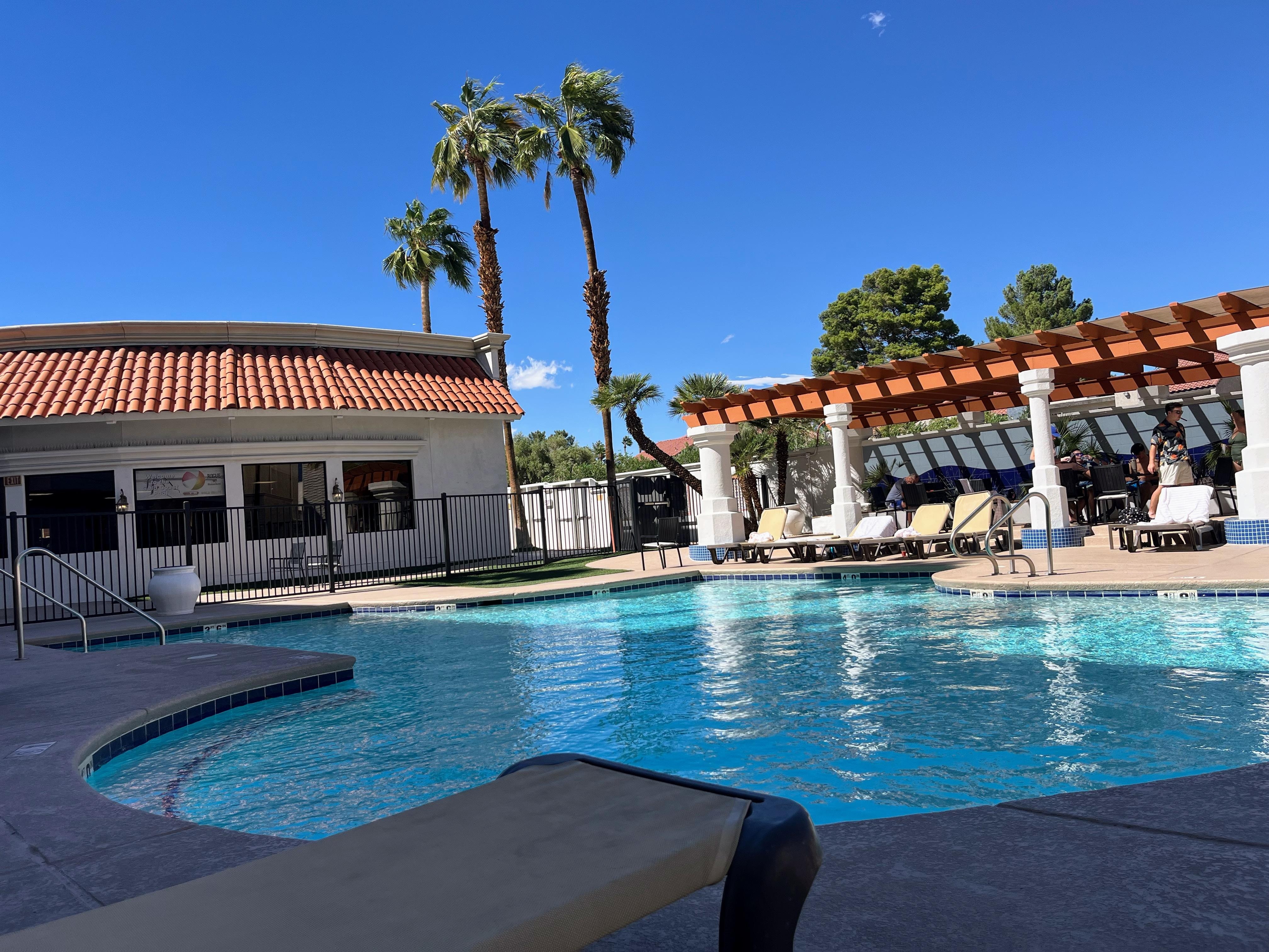 Nice pool and hot tub