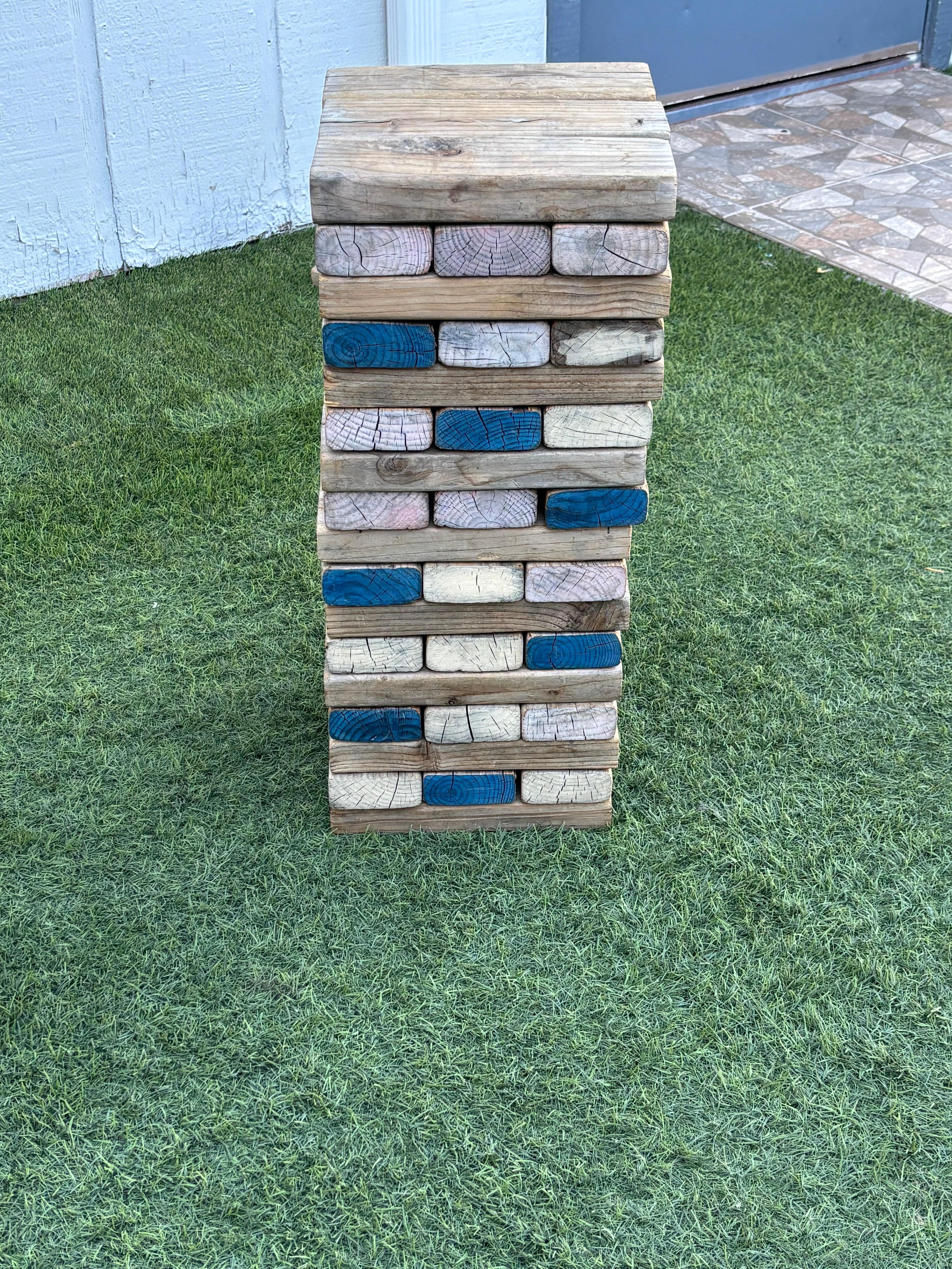 Life-size jenga