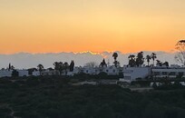 Coucher de soleil de l’appartement!