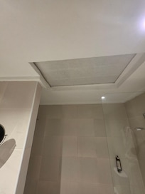 A concealed passage is situated above the bathtub. Furthermore, it is peculiar that several sections of the hotel have been closed for renovation in recent years.