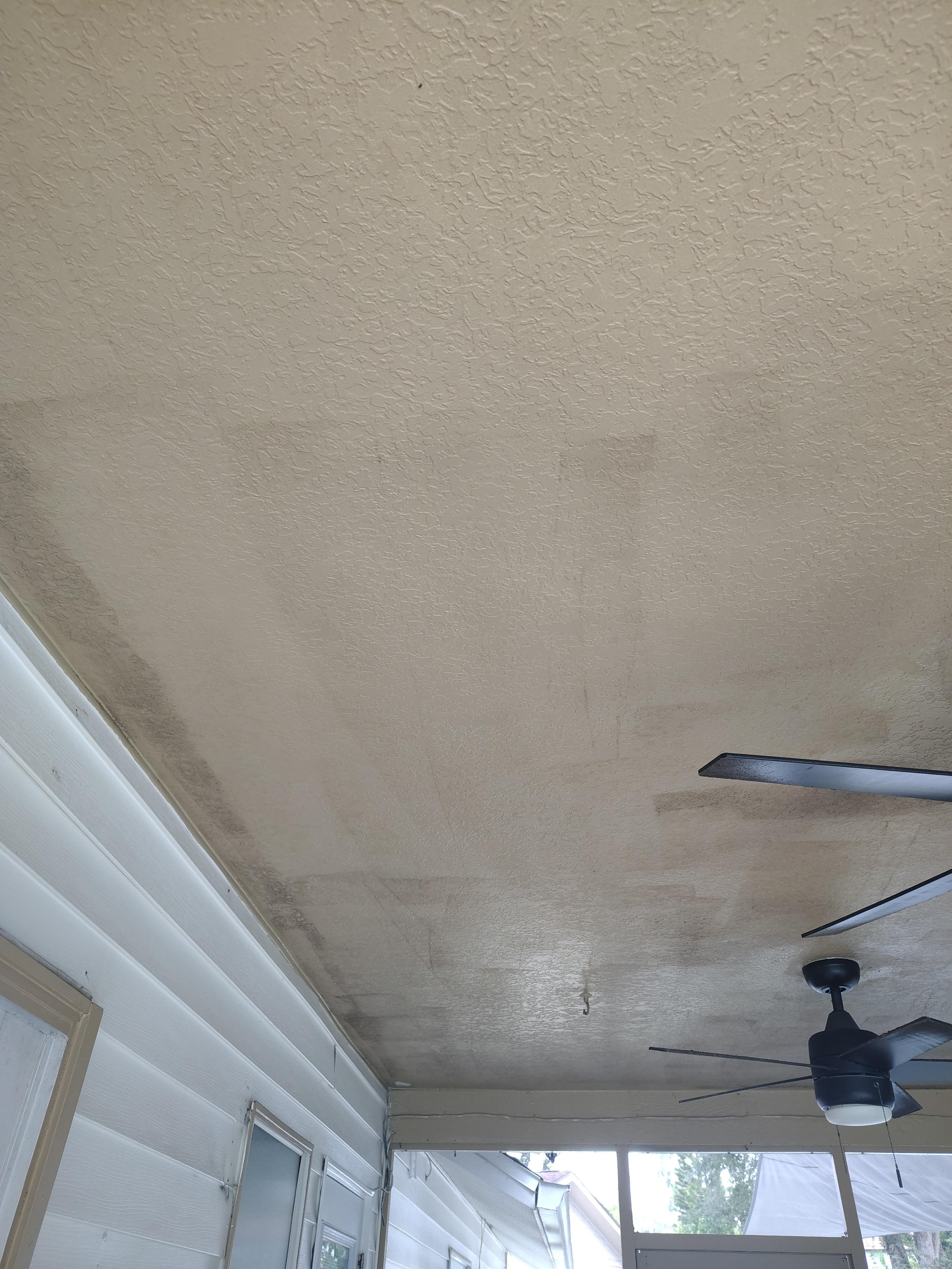 Crappy paint job on the patio 