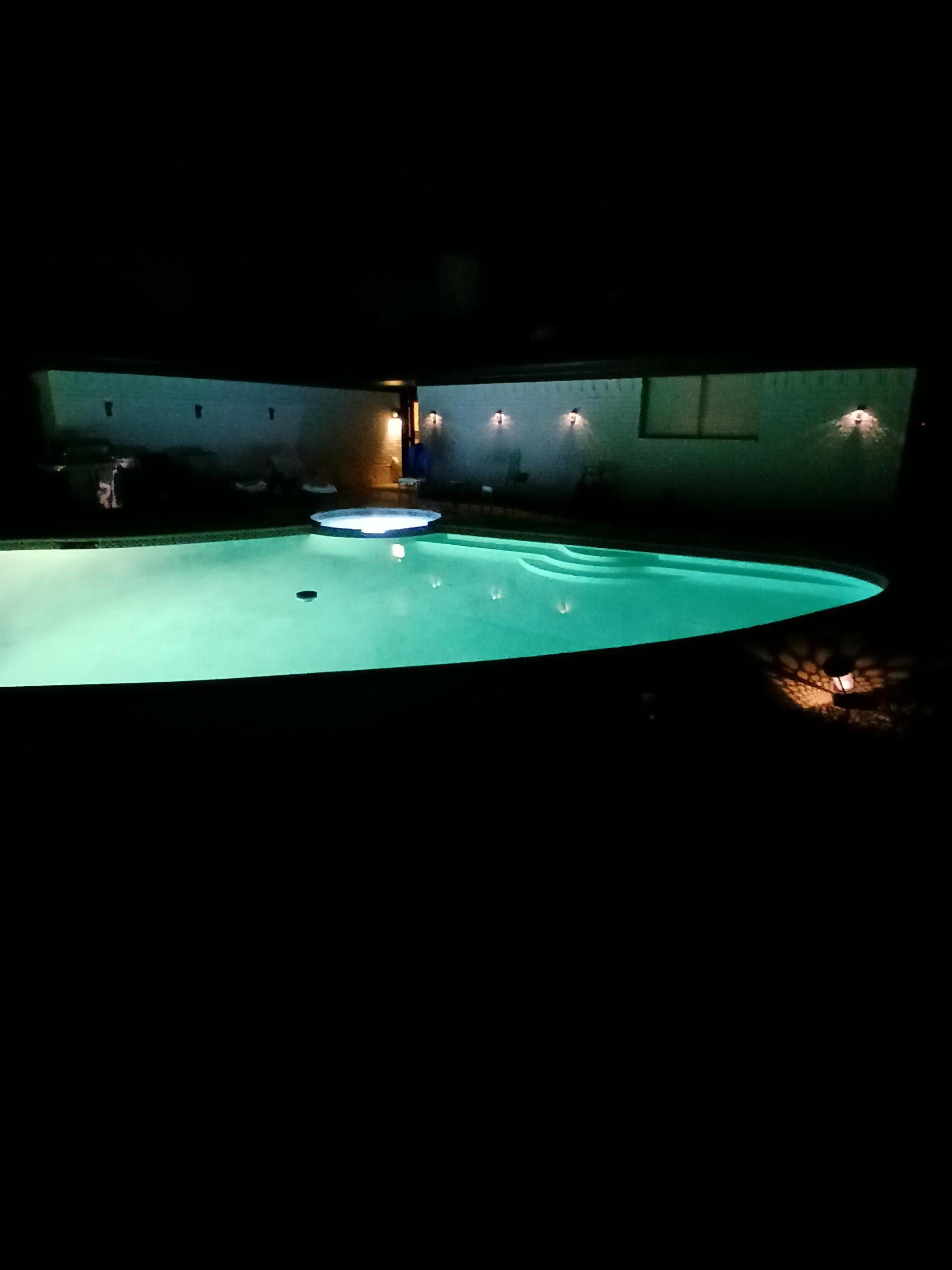 Aster pool lights were fixed