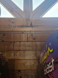 Stains from the leaks