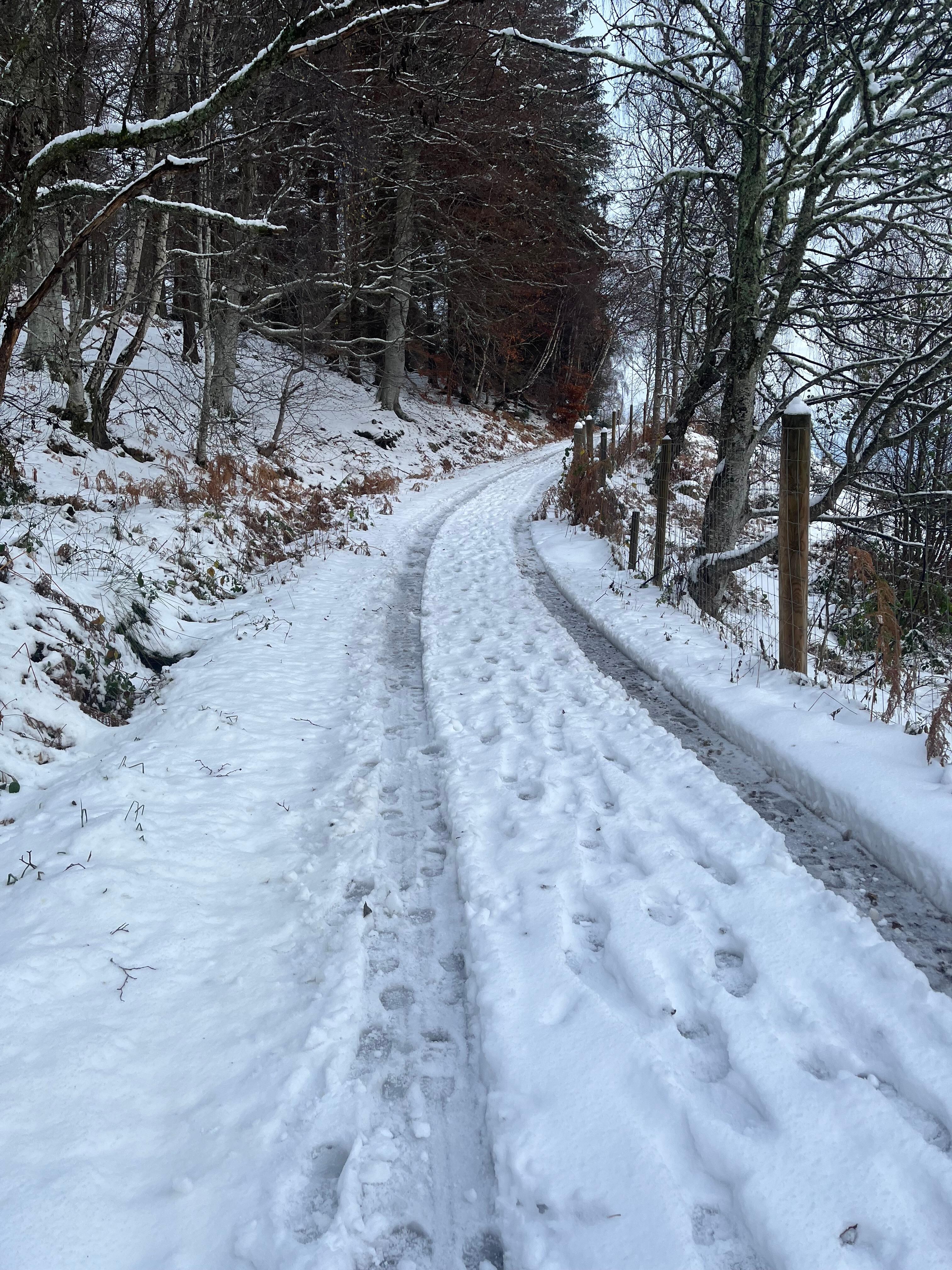 melting snow turn to slick slush
