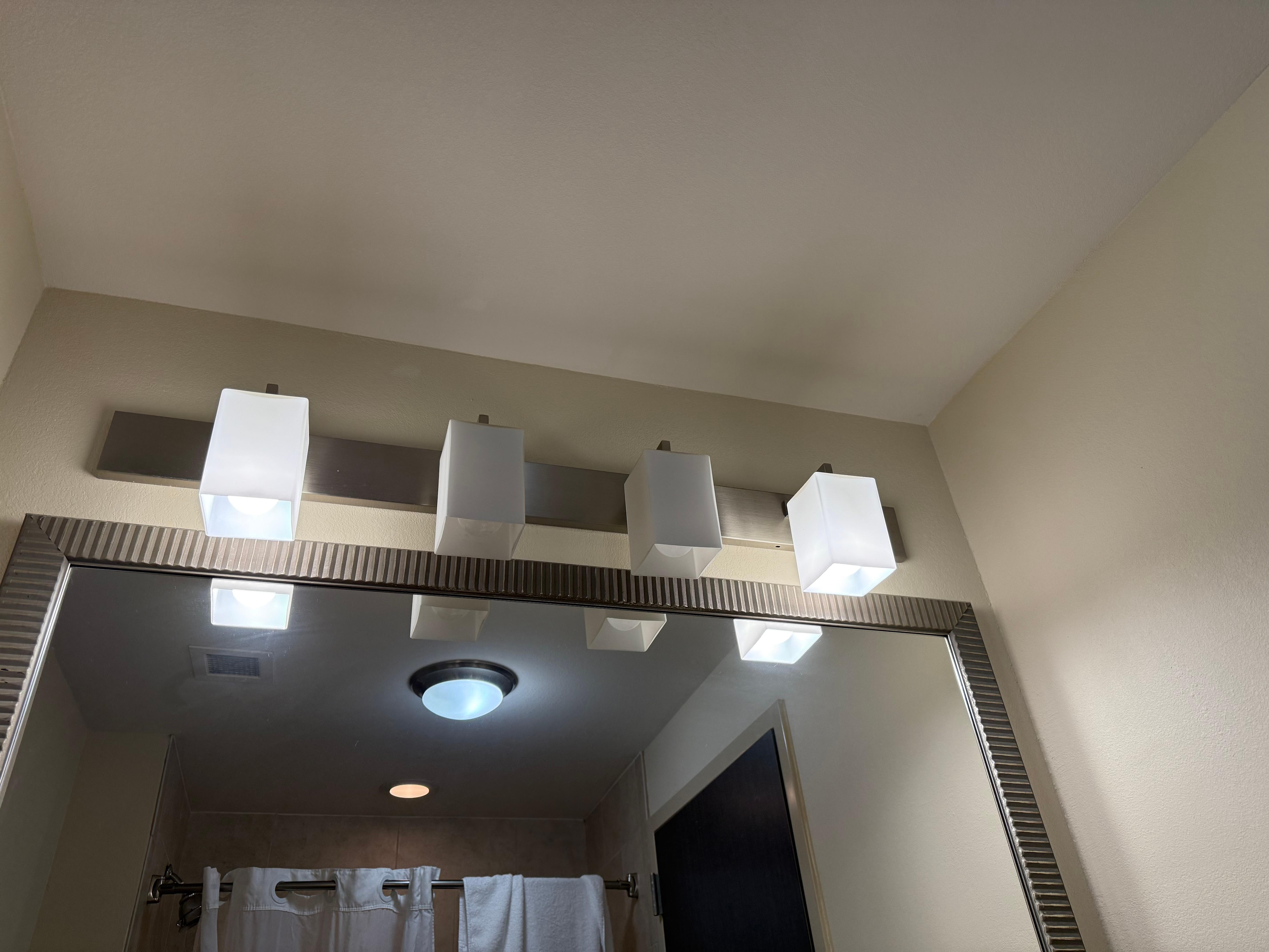 Was hard to put make up on with half the lights not working