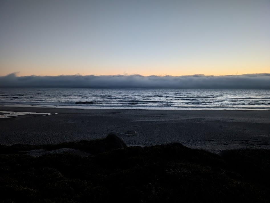 View from the deck at night.