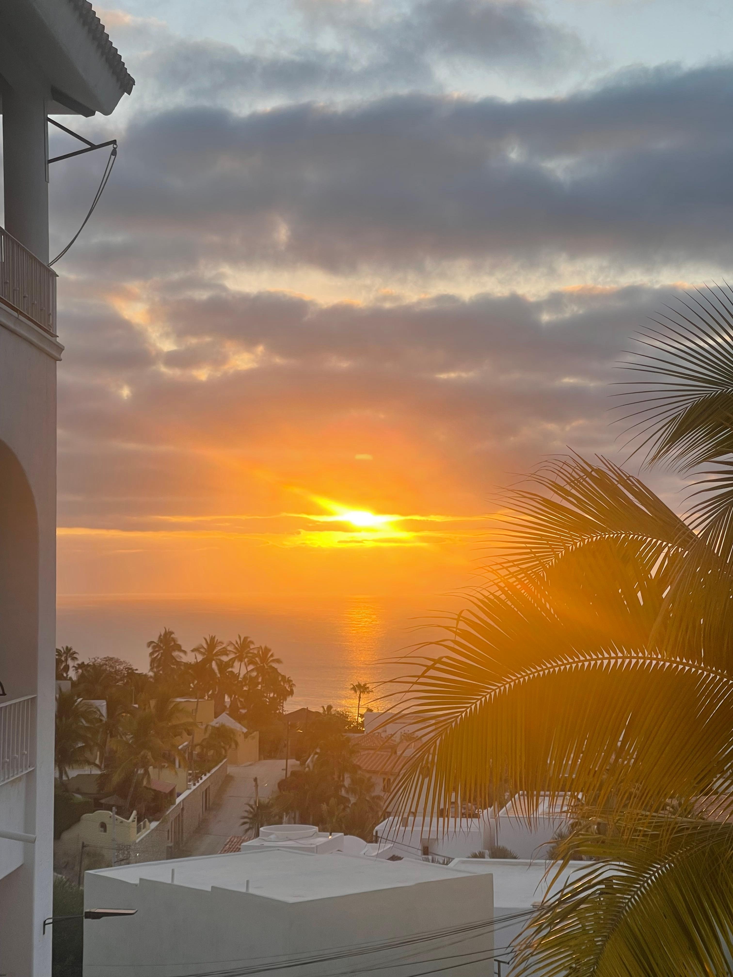 Sunrise from our room. 