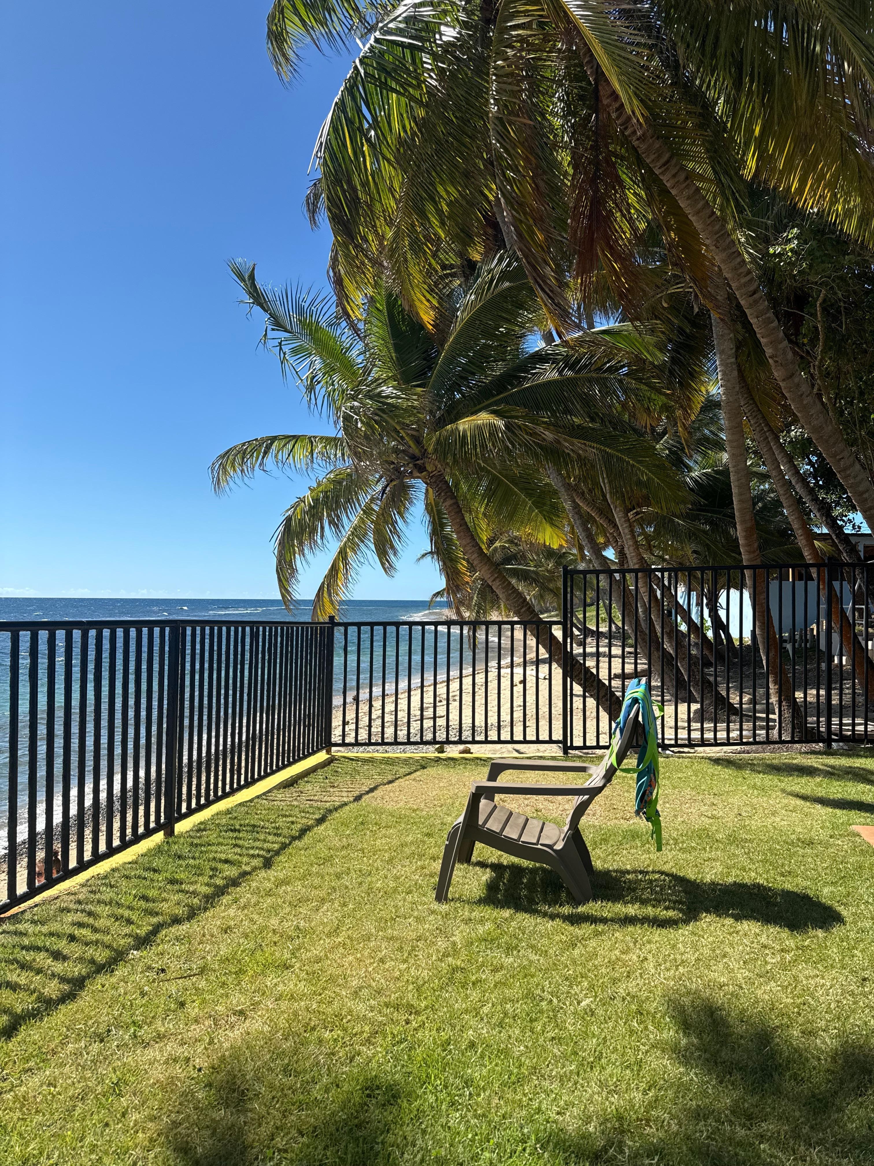 Beachfront from pool area
