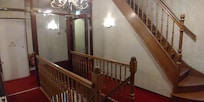 First floor after reception.