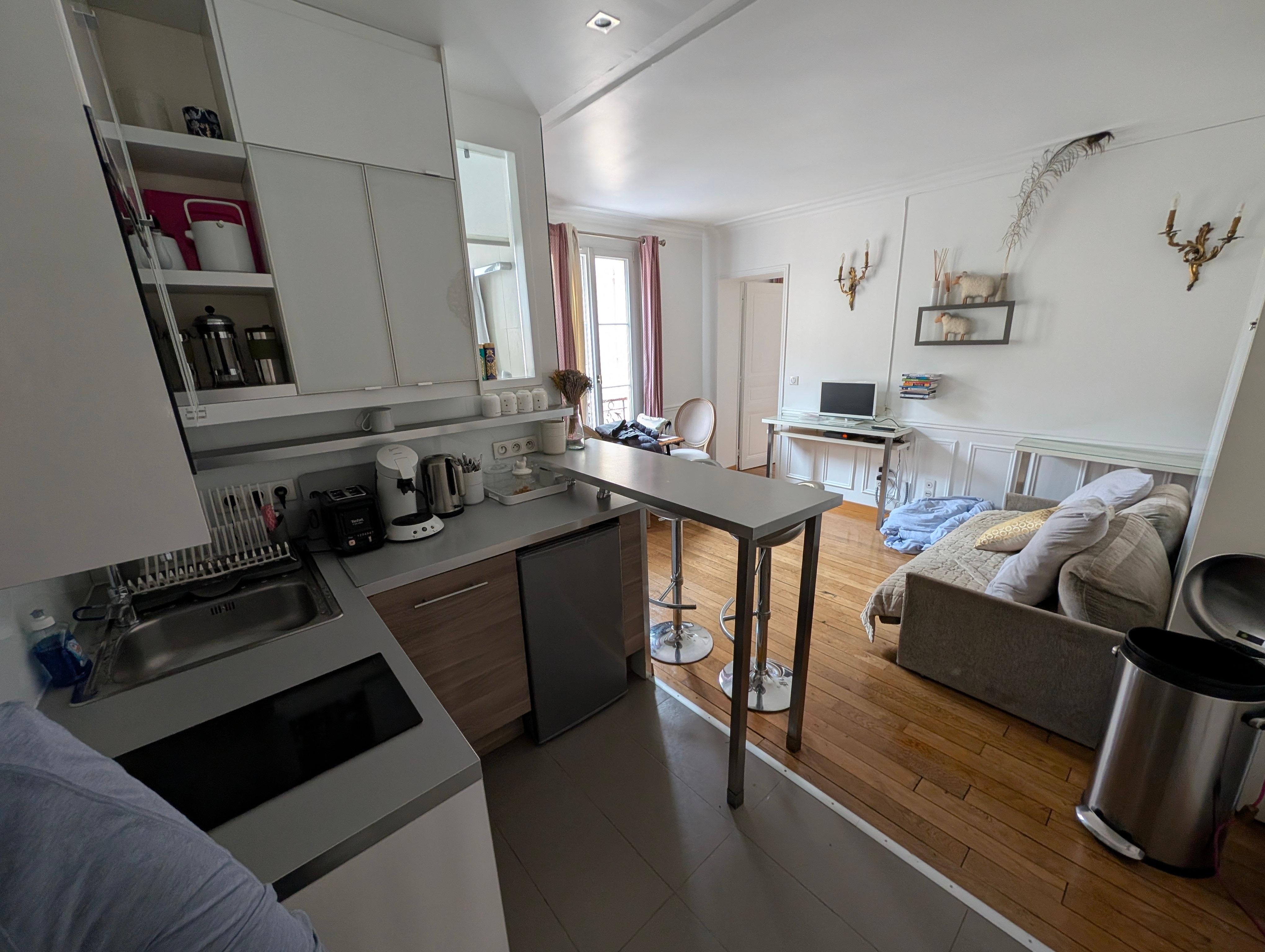 View from the front door with the bed retracted