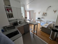 View from the front door with the bed retracted