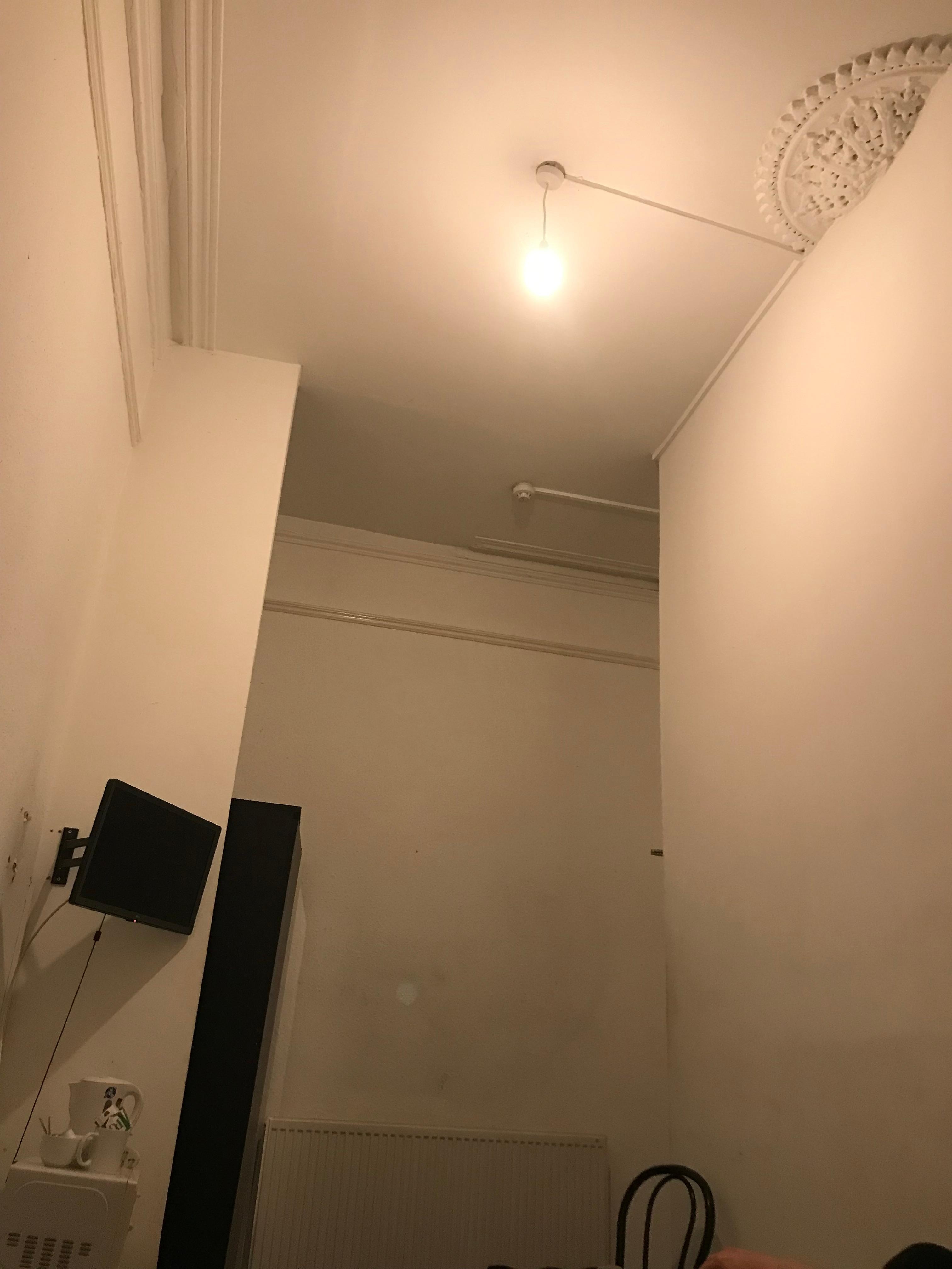 View of portioned wall 