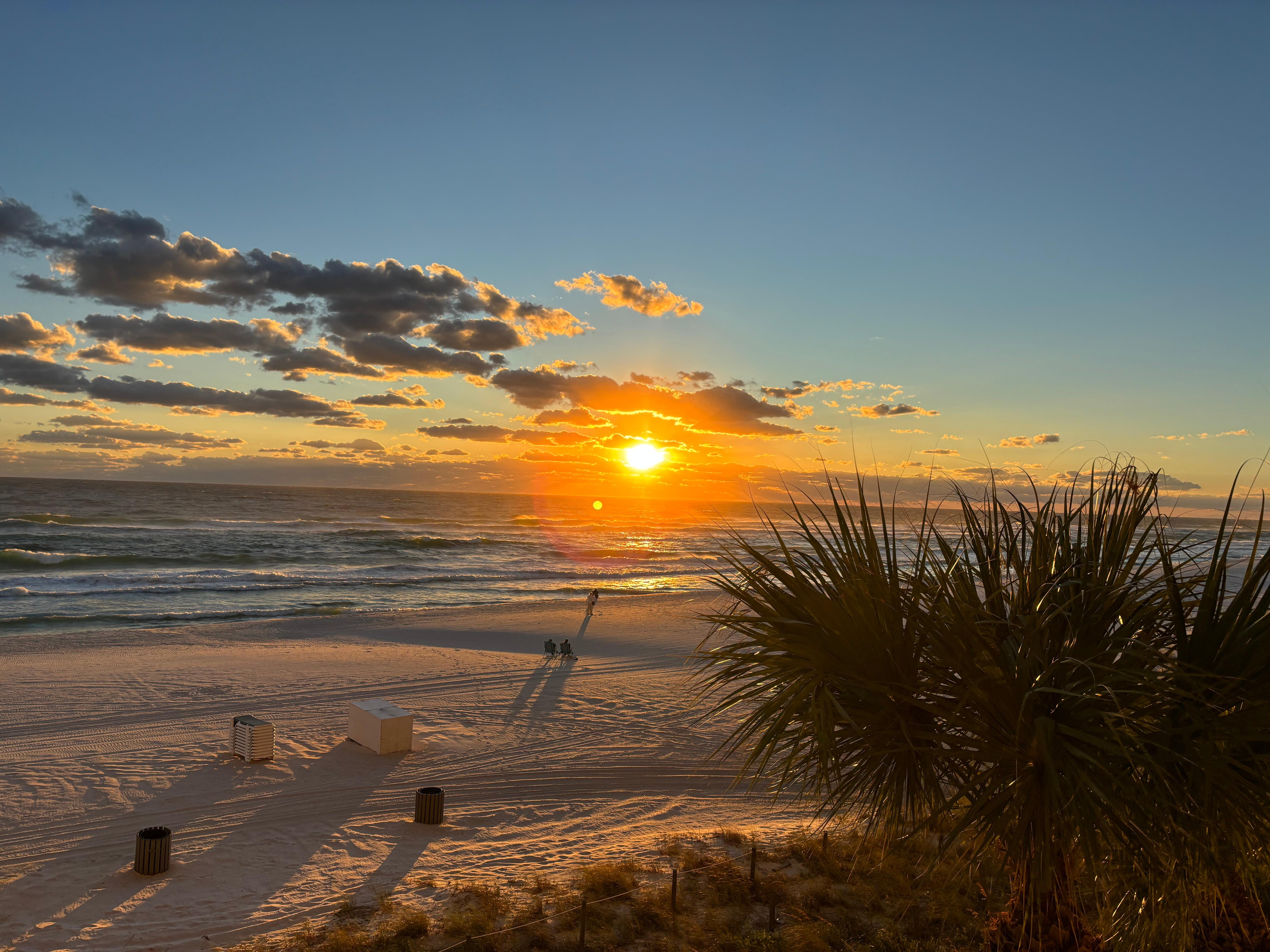 Sunset from the balcony