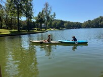 Kayaking and fishing