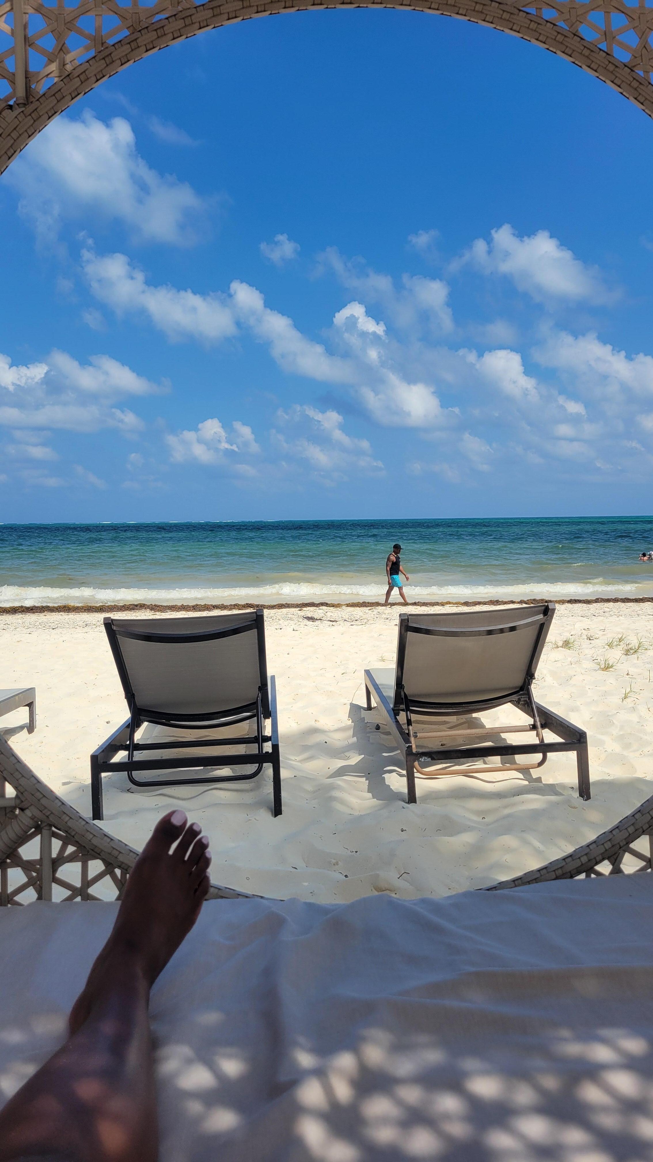 View from the beach