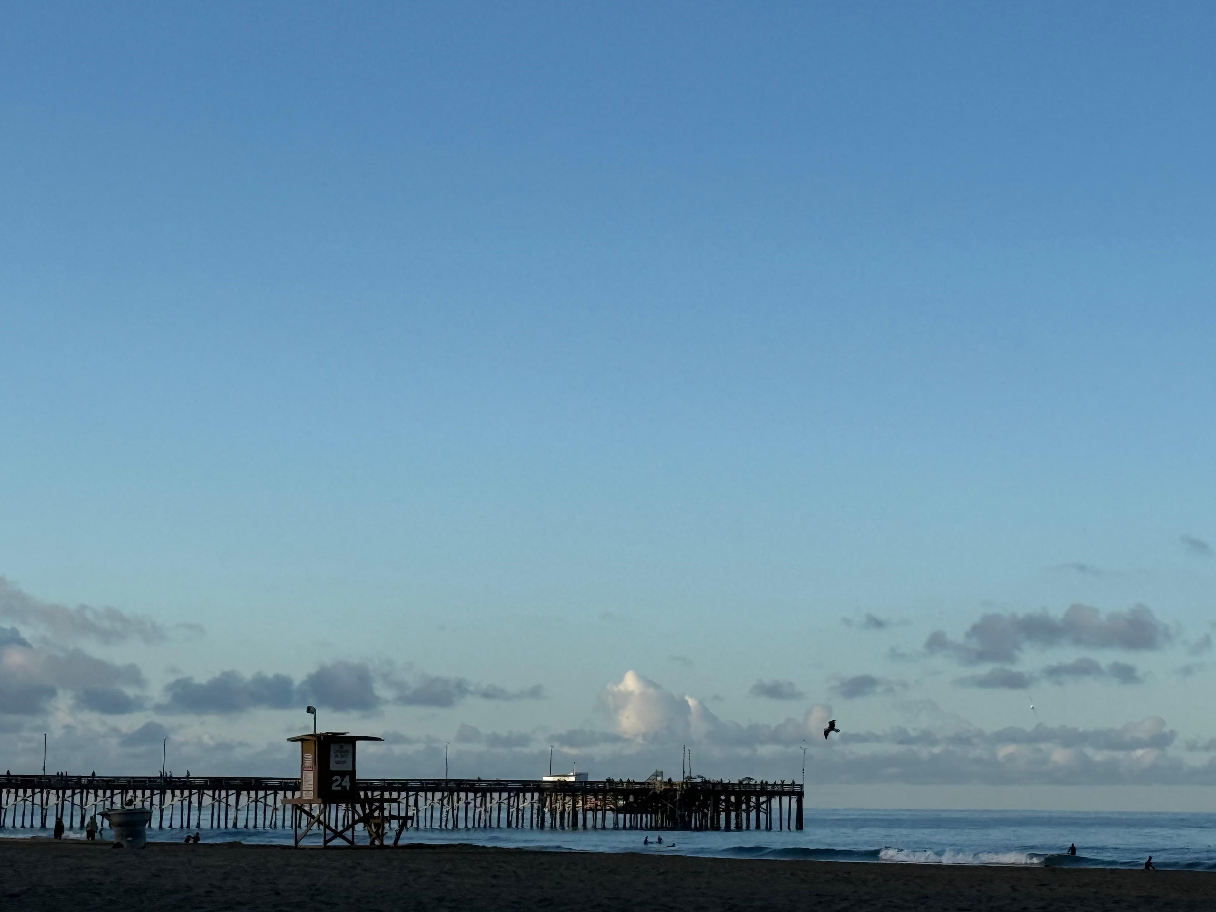 The pier is 6 blocks away